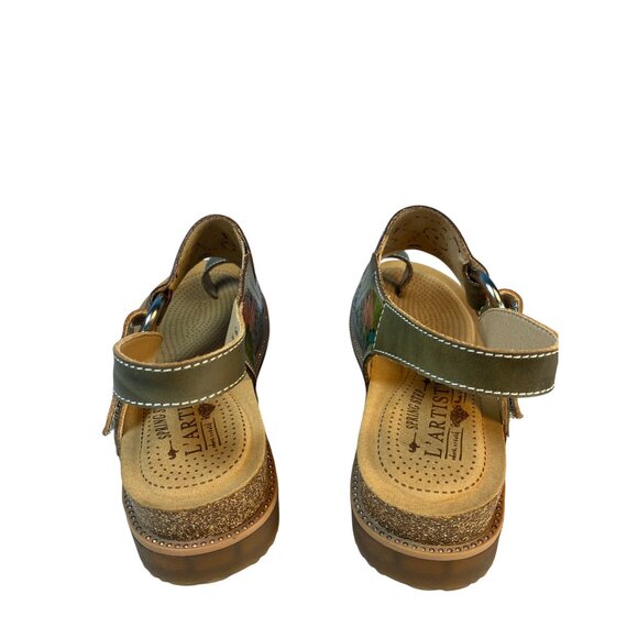 New L'Artiste By Spring Step Samya Toe Loop Sandal in Grey Multi W's EU 40 - Picture 16 of 17